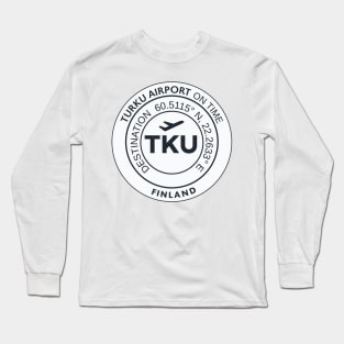 Airport TKU TURKU Long Sleeve T-Shirt